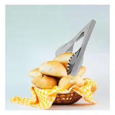 Pegador Para Pão Em Aço Inox 25cm Com Mola Kehome Foto mini 4