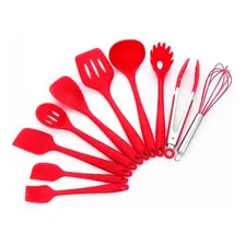 Pegador Salada Silicone E Inox Cherry Wincy Vermelho Foto mini 2