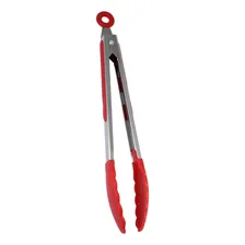 Pegador Silicone Pegador De Churrasco Salada Pequeno 21 Cm Cor Vermelho Foto mini 2