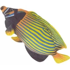 Peixe De PelĂșcia Amarelo Listrado 40 Cm LavĂĄvel AntialĂ©rgico Foto mini 1