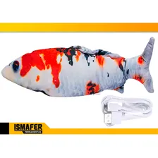 Peixe Que Mexe Elétrico Brinquedo Pet Usb Pet Gato Cachorro Foto mini 3