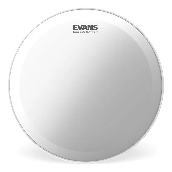 Pele Batedeira Para Bumbo 22' Evans Eq3 Porosa Bd22gb3c Foto 1