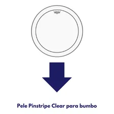 Pele Bumbo Remo Pinstripe Transparente Ps 1322 00 22 Foto mini 2