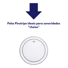Pele Remo Encore Pinstripe En-0314-ps Para Tom 14 Polegadas Foto mini  3