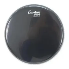 Pele Resposta Bumbo 20 Polegadas Preta Bateria Custom Drums Foto mini 2