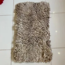 Pelego Montaria Cochonilho Lã Alta De Ovelha Natural Grande Cor Bege Foto mini 4
