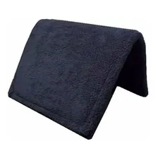 Pelego Preto Sintético Montaria Cavalo Laço Comprido Foto mini 1