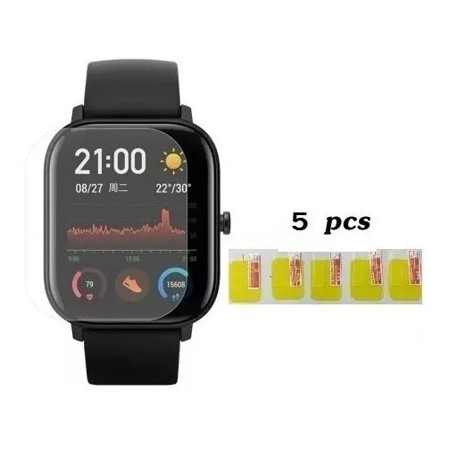 Película Amazfit Gts Kit 5x Peças Xiaomi Top Em 24h Foto 1