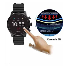 Pelicula Fossil Q Explorist Hr Ger 4 Ftw4012 Vidro Temperado Foto mini 2