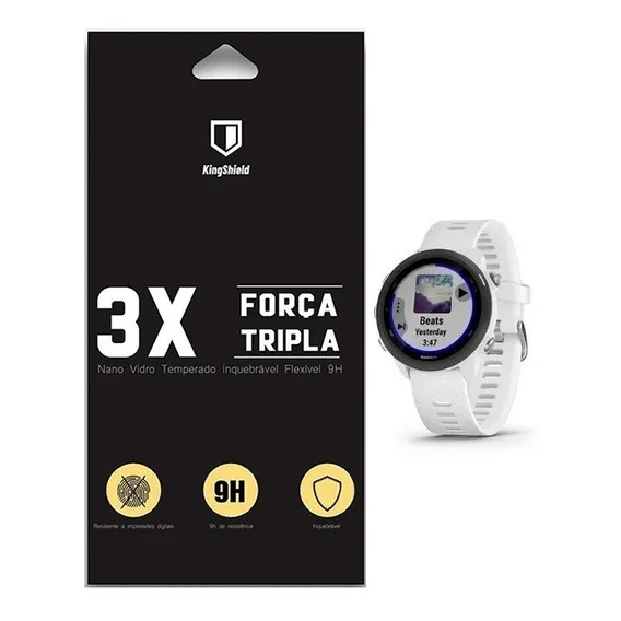 Película Garmin Forerunner 245 Kingshield Vidro (2x Unid) Foto 1