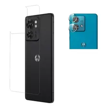 Película Gel Hidrogel Traseira + Cam Para Moto Edge 40 Foto  mini 1
