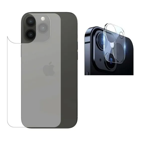 Pelicula Gel Traseira + Pel Camera Para iPhone 13 Pro Max Foto 1