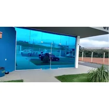 Película Insulfilm Espelhado Residencial Vidro 2m X 75cm Cor Azul Foto mini  2