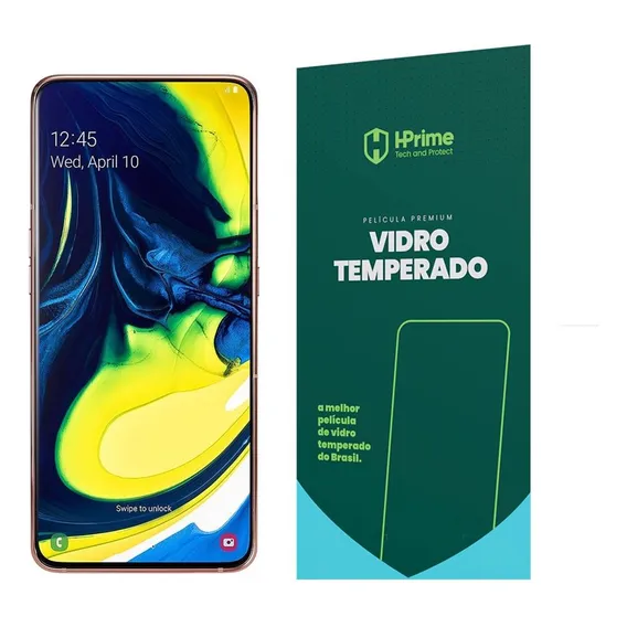 Película Para Galaxy A80 Hprime Vidro Temperado 9h Foto 1
