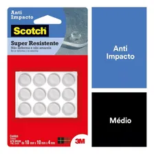 PelĂcula Protetor Anti Impacto Gota Silicone Scotch 3m MĂ©dio 10x10x4mm 12 Unidades Foto mini 3