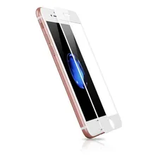 Película Vidro 4d iPhone 7 8 Plus Branca Foto  mini 1