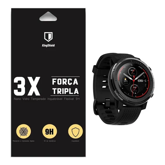 Película Xiaomi Amazfit Stratos 3 Kingshield Vidro (2x Unid) Foto 1
