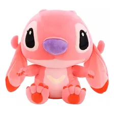 Pelúcia Angel Lilo E Stitch Disney 45cm Antialérgico Rosa Foto mini 4