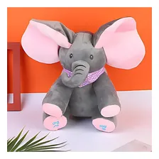 PelĂșcia Elefante Animado Musical Peek A Boo Te Achei Castela Foto mini 4