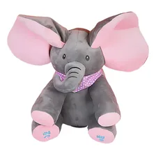 PelĂșcia Elefante Animado Musical Peek A Boo Te Achei Castela Foto mini 1