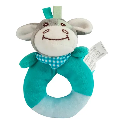 PelĂșcia Gelly Vaquinha PelĂșcia Chocalho Vaquinha Clingo estampado tamanho 14 cm Foto 1