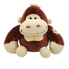 PelĂșcia gorila Gorila de pelĂșcia Sunn Toys marrom tamanho mĂ©dio Foto mini 1