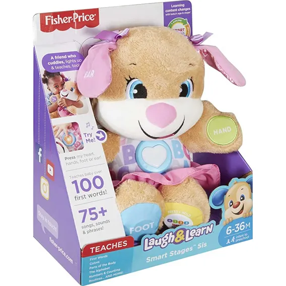 Pelúcia Interativa Irmã Do Cachorrinho Fisher Price - Fvc81 Cor Rosa Foto 1