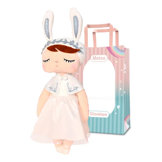 PelĂșcia Metoo Doll Angela Princesa Branca C/ Sacola Foto 1