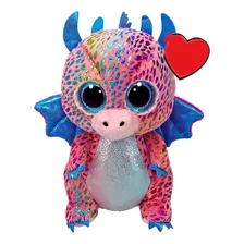 PelĂșcia PelĂșcia Ty Beanie Boos Flint Toyng rosa tamanho pequeno Foto mini 1