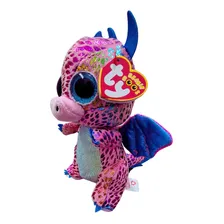 PelĂșcia PelĂșcia Ty Beanie Boos Flint Toyng rosa tamanho pequeno Foto mini 2