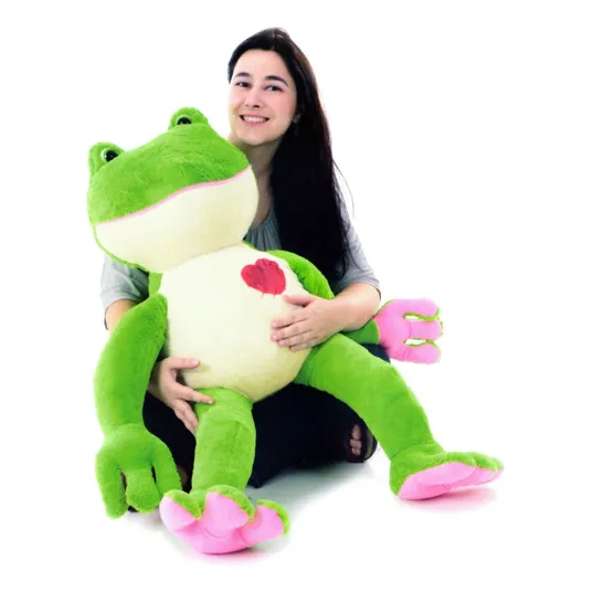 Pelúcia Sapo Gigante Macio Antialérgico - Cortex Foto 1