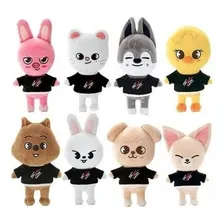 PelĂșcia Skzoo Personagem Wolf Chan Stray Kids Cartoon 20cm Cor Cinza Foto mini 2