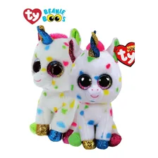 Pelúcia Unicórnio Ty 25cm Beanie Boo Unicórnio Pelúcia Foto  mini 1