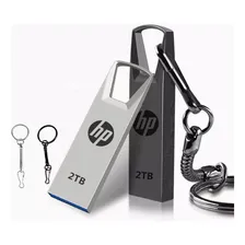 Pen Drive 2tb (2000gb) Hp + Adaptadores De Brinde. Cor Cinza Foto mini 1