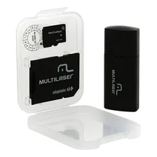 Pen Drive 3 Em 1 Usb Sd Card C/ Adap Sd 8gb Mc058 Multilaser Foto mini 2