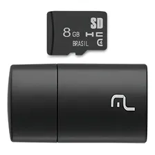 Pen Drive 8gb 2 Em 1 Classe 4 Micro Sd Usb 2.0 Multilaser Foto  mini 1