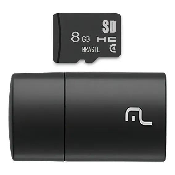 Pen Drive 8gb 2 Em 1 Classe 4 Micro Sd Usb 2.0 Multilaser Foto 1