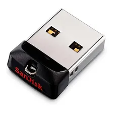 Pen Drive 8gb Sandisk Ultra Mini Micro Cruzer Fit 2.0 preto Foto mini 1