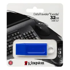 Pen Drive Data Traveler Exodia Usb 3.2 32gb Azul Kingston Foto mini 4