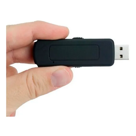 Pen Drive Espiao 4gb Spy Gravador Voz Audio Micro Escuta Cor Preto Foto 1