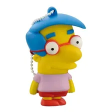 Pen Drive Milhouse Simpson 8gb Multilaser 10mb/3mb Pd075 Cor Amarelo Simpsons Foto mini 1