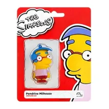 Pen Drive Milhouse Simpson 8gb Multilaser 10mb/3mb Pd075 Cor Amarelo Simpsons Foto mini 4