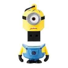Pen Drive Minions Carl Multilaser Pd094 Usb 2.0 8gb Cor Amarelo Foto mini 3