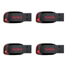Pen Drive Sandisk Cruzer Blade Usb Flash Drive 64gb 4 Un Foto mini 1