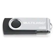 Pen Drive Twist 16gb Preto Multilaser - Pd588 Foto mini 4
