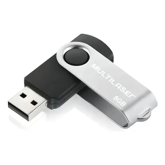 Pen Drive Twist 8gb Usb Preto Multilaser Pd587 Foto 1