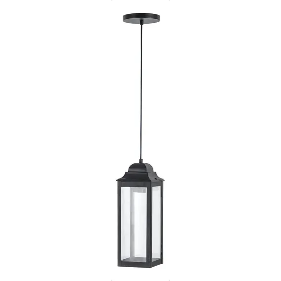Pendente 1 Lmpada Metal Preto Bromlia Femarte Foto 1