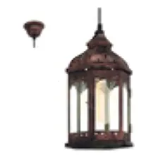 Pendente Aço Cobre Envelhecido Vidro Transparente 1 X E27 Foto  mini 1