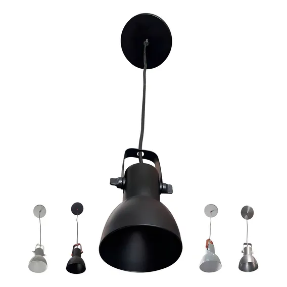 Pendente Area Gourmet Churrasqueira - Bocão Cor Preto 110v/220v Foto 1
