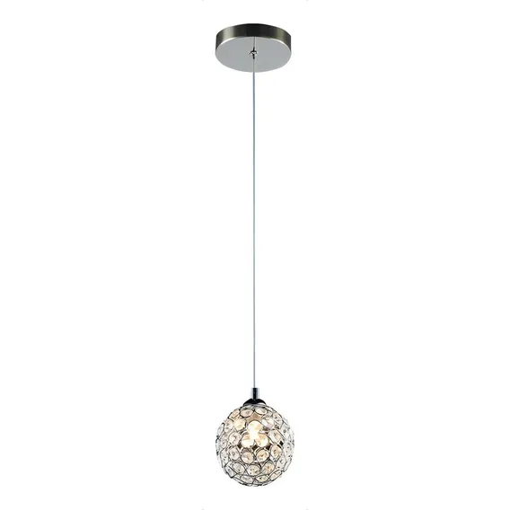 Pendente Bella Arpejo Em Cristal Metal Cromado Ga011 Foto 1
